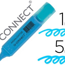 Marcador fluorescente Q-Connect tinta azul